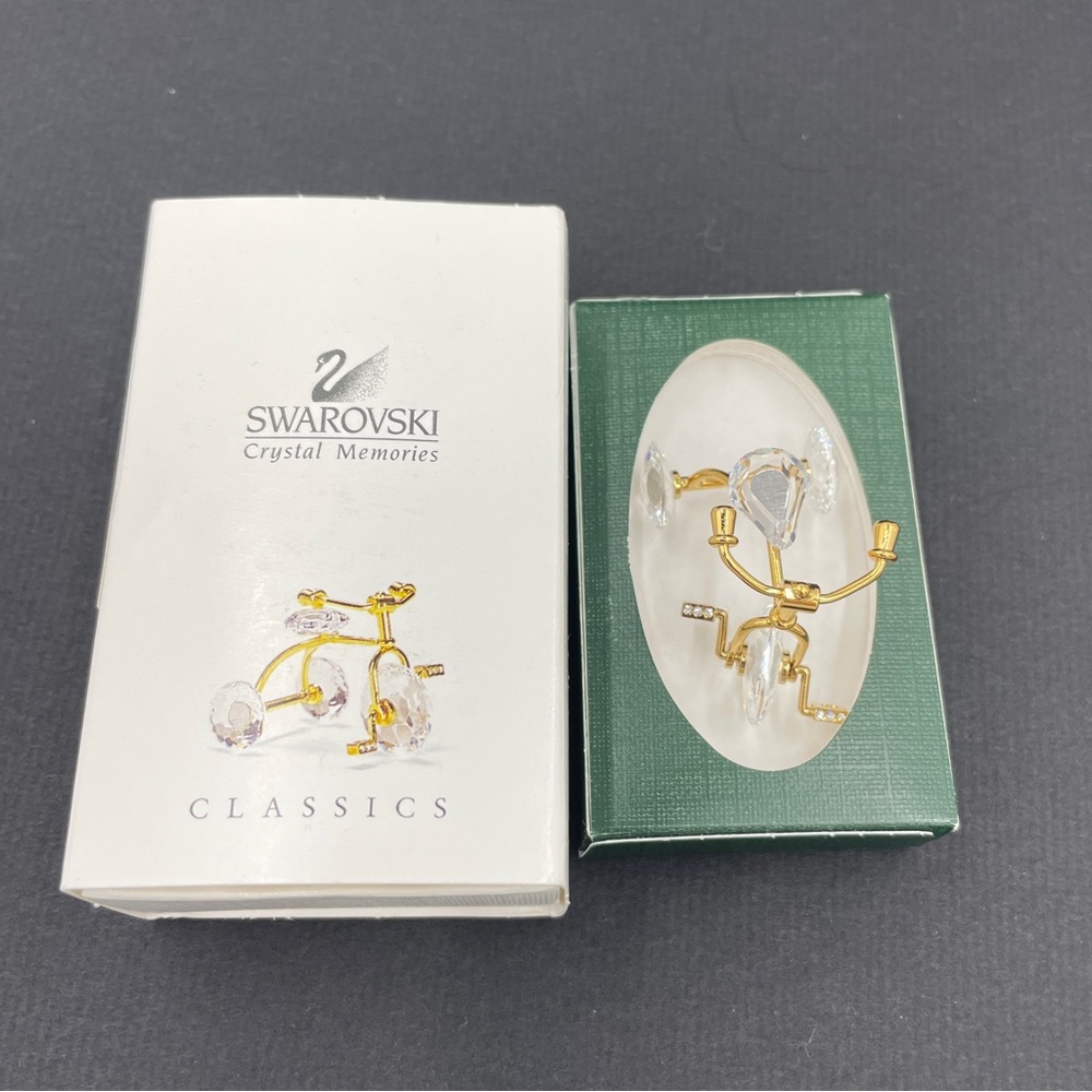 Swarovski Crystal Miniature Tricycle Figurine